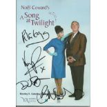 A Song at Twilight multisigned Theatre Programme, signed by cast members including Belinda Lang,