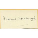 Florence Horsbrugh signature piece. Former Minister of Education Good condition