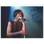 Beverley Knight signed colour 10x8 photo. Good Condition
