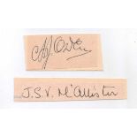 Nightfighter aces Signatures of a highly decorated successful night fighter team. Sergeant Pilot