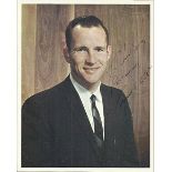 Edward White Jnr signed and dedicated 10 x 8 colour photo. Exceptionally rare. American engineer,
