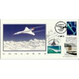 Capt. Mike Bannister BHC Concorde cover double dated 7th November 01 & 2003 signed by Capt. Mike