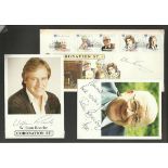 Coronation Street collection includes 2 FDCs and following cast signed photos, William Roache, Roy