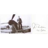 Squadron Leader Johnny Freeborn DFC Fine signature of No. 74 'Tiger' Squadron ace Squadron Leader