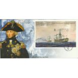 2005, 200th ann of the Battle of Trafalgar Miniature Sheet FDC. Gibraltar FDI postmark. Good