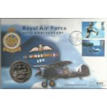 Lovely Westminster coin cover, on a commemorative page. 1998 Royal Air Force 80th Anniversary coin