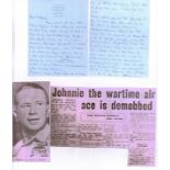 Air Commodore H.W. ' Tubby' Mermagen CB CBE AFC Extremely Rare Item. Another remarkable 2-page
