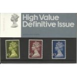 GB 1977 Presentation Pack 91 High values SG1026 -1028. Good condition