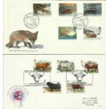 First Day cover collection. Red cover album with 45+ FDCs inc Benham, Covercraft and some clean