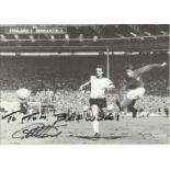 Geoff Hurst signed 6x8 b x w photo.  Good condition