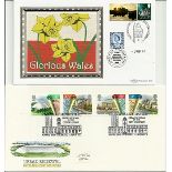 Great Britain, Isle of Man, Jersey First Day Covers collection. Approx. 14 FDCs Benham 2007 Welsh