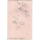 Anton Dolin Ballet Start signed 1950 vintage autograph album page, had unidentified signature