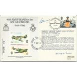 Flt. Lt A.C. Capper AFC 40th Anniversary of the Battle of Britain 1940-1980 cover signed with RAF