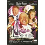 Mickey & Jan Rooney signed Cinderella Theatre flyer. Good condition