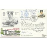 Battle of Britain Aces Lord Dowding Sheltered Housing Project multi signed cover. Including Taffy