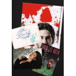 Music collection David Lee Roth, Danni Minogue, Foster & Allen signed postcards plus large Poster