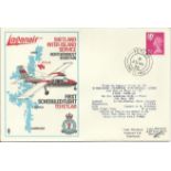 Loganair Ltd. Shetland Inter - Island Service cover. Sumburgh-Lerwick-Unst then Unst- Fetlar dated