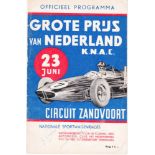 Jim Clarke & Graham Hill. An original program (complete) in good condition from the 1963 Dutch Gp