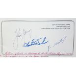 Apollo 16 John Young, Charlie Duke and Ken Mattingly Signed to Reverse of a Pioneer F & G Mission to