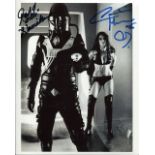 Starcrash - 8x10 inch photo from the sci - fi movie 'Starcrash' signed by Caroline Munro & Judd