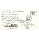 Carl Perkins signed "Blue Suede Shoes" lyrics handwritten by Carl Perkins on 1993 GB Christmas