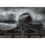 Concorde collection - Set of FIVE 8x12 inch photos each signed by a Concorde captain/pilot/chief
