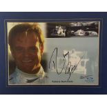 Rubens Barrichello signed 8 x 6 colour photo in Blue mount. Good condition Est. œ5 - 10