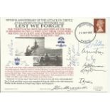 Godfrey Place VC plus X-Craft WW2 veterans signed official Navy cover Series One no. 20. Signed by