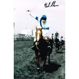 Bob Champion 'Aldaniti' Grand National Winner Signed 12 X 8 Inch Photo. Good Condition Est. œ7 - 10