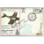 LMultisigned Great War pilots RAF Halton cover signed by WW1 Luftwaffe pilots Werner Zahn, Hans