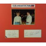 Louise Aitken Walker, Tina Thorney signatures with colour photo matted in Red mount. Good