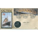 Titanic survivor - Benham RMS Titanic coin FDC signed by survivor Millvina Dean. Good condition Est.