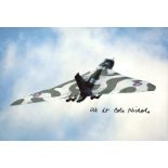 Vulcan Bomber Dambusters - 8x12 inch photo signed by former 617 Squadron Vulcan bomber pilot Flt
