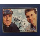 Jackie & Paul Stewart signed 8 x 6 colour photo in Blue mount. Good condition Est. œ10 - 15