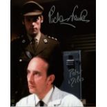 Doctor Who - 8x10 inch photo from Doctor Who signed by Peter Miles and Richard Franklin. Good