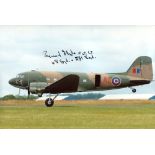 A Bridge too Far - 8x12 inch photo of a Douglas Dakota signed by Flt Lt Bernard Hyde who took part