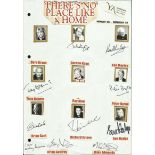 Theatre Autographs. 50+ autographs on ten A4 pages or Programmes includes Gordon Kaye, Ken Morley,