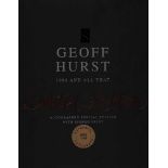 Geoff Hurst signed rare Hard Back Book Limited Edition 1966 and All that plus Signed print. 1100