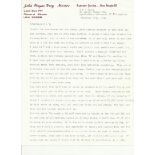 Incredibly rare John Wayne Gacy signed typed letter. Gacy was a convicted serial killer and