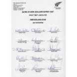 Cricket Album 30+ rare signed trading cards, FDCs & Team sheets. Over 110 autographs inc 1997 New