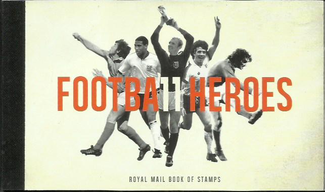 Ten Football Legends signed to pages of Football Heroes Stamp booklet. All stamp panes intact.
