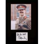 Black Adder - Stephen Fry. Signature with picture from ‘Black Adder Goes Forth.’ Professionally