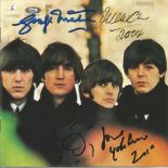 George Martin, Sean Lennon and Yoko Ono signed Beatles For Sale CD inlay. CD of the album Beatles