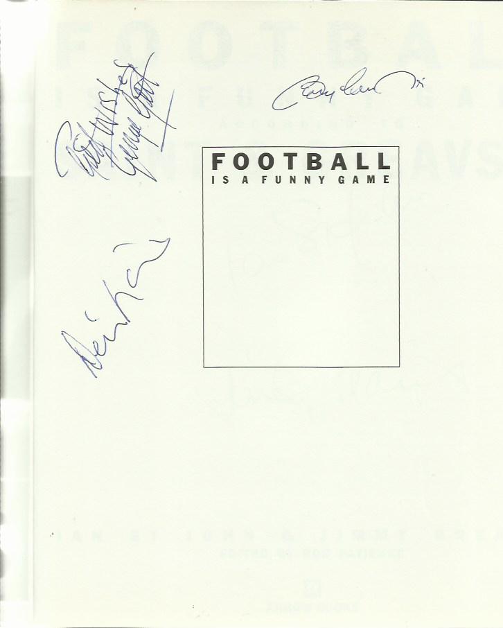 Jimmy Greaves & Ian St John signed to title page of there book Saint & Greavsie Football is a - Image 2 of 2