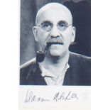 Til Death Us Do Part. - Warren Mitchell. P/C sized signed picture of Warren Mitchell in character as