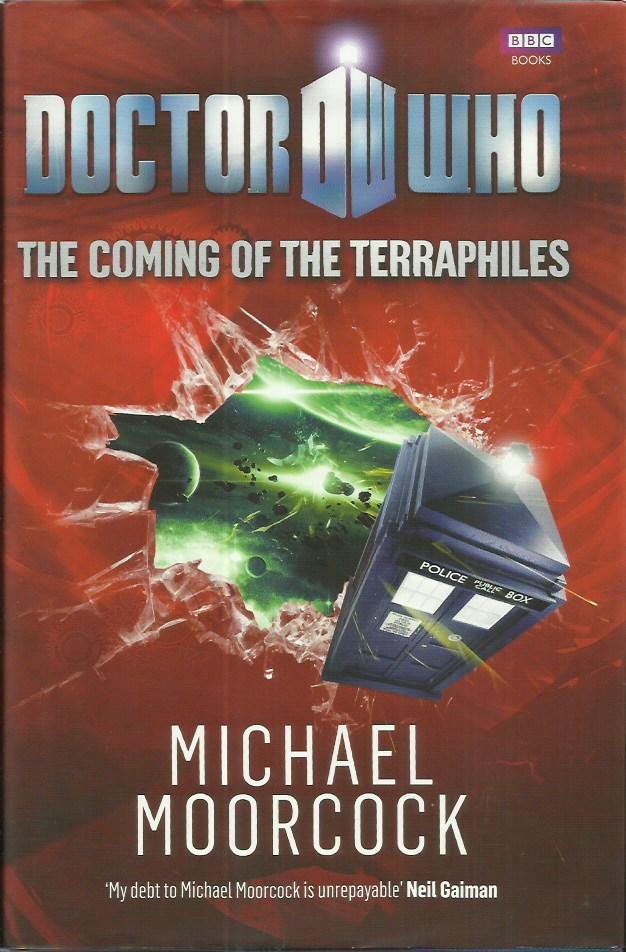 Tom Baker signed Dr Who - the coming of the terraphiles hardback book. Signed on inside front