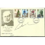 Roald Dahl signed 1978 Rowland Hill FDC. Good condition
