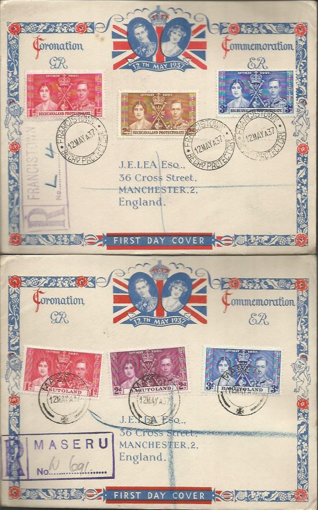 1937 Coronation FDC collection. A very unusual album of 61 covers from the Commonwealth, - Image 4 of 6