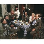 Guy Siner autographed colour 8x10 photo, seen here as Lt Gruber in Allo Allo. Silver autograph..