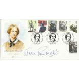 Joan Plowright signed Charlotte Bronte FDC Good condition